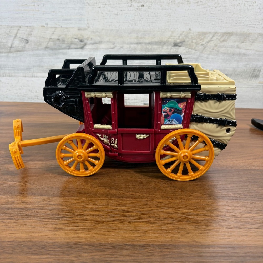 Vintage Fisher Price Great Adventure Wild Western Town Cannonball Coach 1997